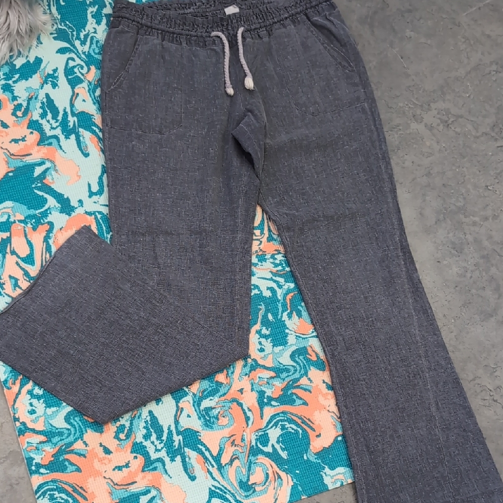 Roxy Charcoal Textured Pants